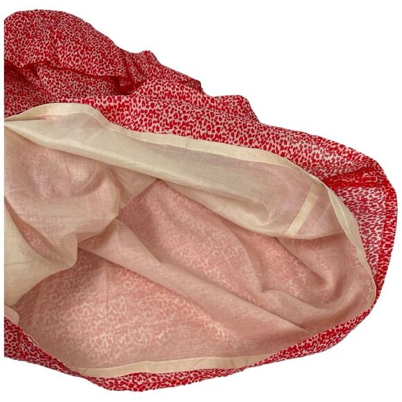 LaRoque Red Spotted Animal Print Flounce Ruffle Halter Mini Dress Women’s Size 4 - Picture 5 of 9